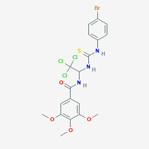 N-(1-{[(4-BROMOANILINO)CARBOTHIOYL]AMINO}-2,2,2-TRICHLOROETHYL)-3,4,5-TRIMETHOXYBENZAMIDE