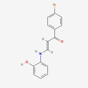 molecular formula C15H12BrNO2 B5073936 1-(4-bromophenyl)-3-[(2-hydroxyphenyl)amino]-2-propen-1-one 