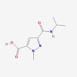 molecular formula C9H13N3O3 B507394 3-[(isopropylamino)carbonyl]-1-methyl-1H-pyrazole-5-carboxylic acid CAS No. 514818-13-4