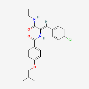 N-{2-(4-chlorophenyl)-1-[(ethylamino)carbonyl]vinyl}-4-isobutoxybenzamide