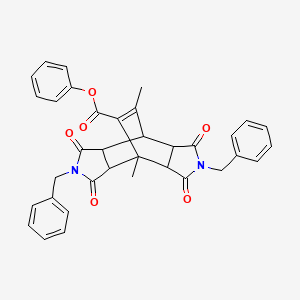 Phenyl 2,6-dibenzyl-8,10-dimethyl-1,3,5,7-tetraoxododecahydro-4,8-ethenopyrrolo[3,4-f]isoindole-9-carboxylate