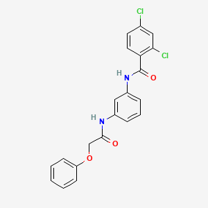 2,4-dichloro-N-{3-[(phenoxyacetyl)amino]phenyl}benzamide