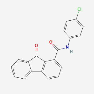 N-(4-chlorophenyl)-9-oxo-9H-fluorene-1-carboxamide