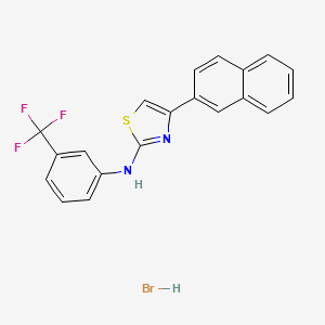 molecular formula C20H14BrF3N2S B5074007 4-(2-naphthyl)-N-[3-(trifluoromethyl)phenyl]-1,3-thiazol-2-amine hydrobromide 