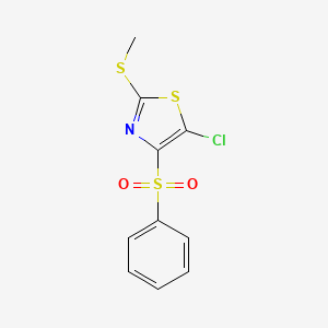 5-chloro-2-(methylthio)-4-(phenylsulfonyl)-1,3-thiazole