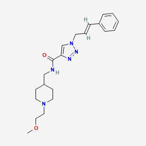 N-{[1-(2-methoxyethyl)-4-piperidinyl]methyl}-1-[(2E)-3-phenyl-2-propen-1-yl]-1H-1,2,3-triazole-4-carboxamide