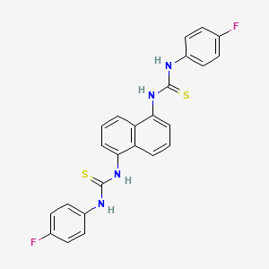 1-(4-FLUOROPHENYL)-3-(5-{[(4-FLUOROPHENYL)CARBAMOTHIOYL]AMINO}NAPHTHALEN-1-YL)THIOUREA