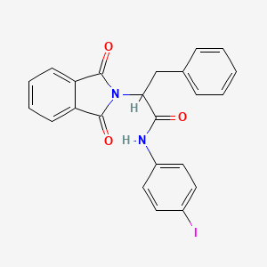 2-(1,3-dioxo-1,3-dihydro-2H-isoindol-2-yl)-N-(4-iodophenyl)-3-phenylpropanamide