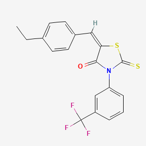 5-(4-ethylbenzylidene)-2-thioxo-3-[3-(trifluoromethyl)phenyl]-1,3-thiazolidin-4-one