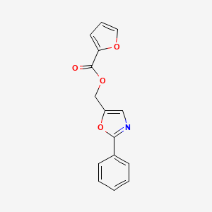 molecular formula C15H11NO4 B5074155 (2-Phenyl-1,3-oxazol-5-yl)methyl furan-2-carboxylate 