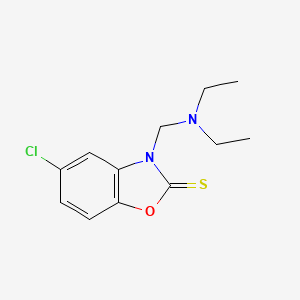 5-chloro-3-[(diethylamino)methyl]-1,3-benzoxazole-2(3H)-thione