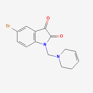 5-bromo-1-(3,6-dihydro-1(2H)-pyridinylmethyl)-1H-indole-2,3-dione