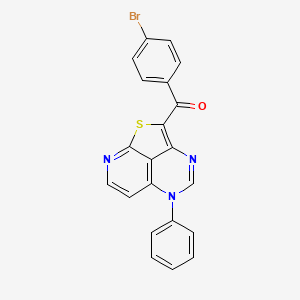 (4-bromophenyl)(5-phenyl-5H-1-thia-3,5,8-triazaacenaphthylen-2-yl)methanone