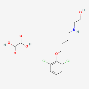 2-{[4-(2,6-dichlorophenoxy)butyl]amino}ethanol ethanedioate (salt)