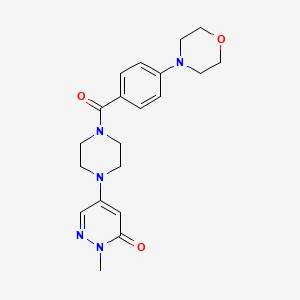 2-methyl-5-{4-[4-(4-morpholinyl)benzoyl]-1-piperazinyl}-3(2H)-pyridazinone