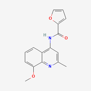 N-(8-methoxy-2-methyl-4-quinolinyl)-2-furamide