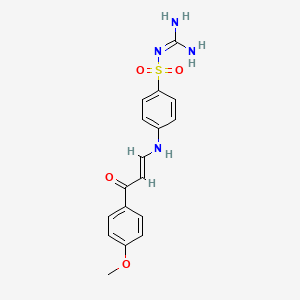 N-[amino(imino)methyl]-4-{[3-(4-methoxyphenyl)-3-oxo-1-propen-1-yl]amino}benzenesulfonamide