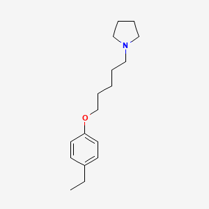 molecular formula C17H27NO B5074272 1-[5-(4-ethylphenoxy)pentyl]pyrrolidine 