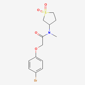 2-(4-bromophenoxy)-N-(1,1-dioxothiolan-3-yl)-N-methylacetamide