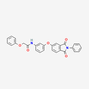 N-{3-[(1,3-DIOXO-2-PHENYLISOINDOL-5-YL)OXY]PHENYL}-2-PHENOXYACETAMIDE