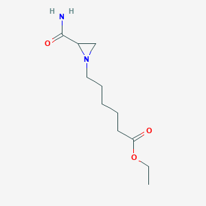 molecular formula C11H20N2O3 B5074330 ethyl 6-[2-(aminocarbonyl)-1-aziridinyl]hexanoate 