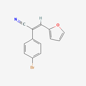 molecular formula C13H8BrNO B5074347 (2E)-2-(4-bromophenyl)-3-(furan-2-yl)prop-2-enenitrile 