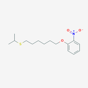 molecular formula C15H23NO3S B5074378 1-Nitro-2-(6-propan-2-ylsulfanylhexoxy)benzene 