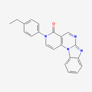 molecular formula C21H16N4O B5074422 3-(4-ethylphenyl)pyrido[3',4':5,6]pyrimido[1,2-a]benzimidazol-4(3H)-one 