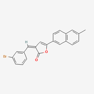 (3Z)-3-[(3-bromophenyl)methylidene]-5-(6-methylnaphthalen-2-yl)furan-2-one