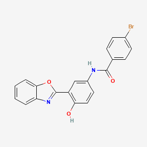 N-[3-(1,3-benzoxazol-2-yl)-4-hydroxyphenyl]-4-bromobenzamide