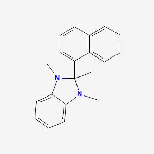 molecular formula C20H20N2 B5074458 1,2,3-trimethyl-2-(1-naphthyl)-2,3-dihydro-1H-benzimidazole 