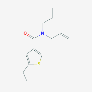 molecular formula C13H17NOS B5074476 N,N-diallyl-5-ethyl-3-thiophenecarboxamide 