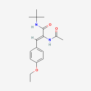 molecular formula C17H24N2O3 B5074489 2-(acetylamino)-N-(tert-butyl)-3-(4-ethoxyphenyl)acrylamide 