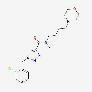 1-(2-chlorobenzyl)-N-methyl-N-[4-(4-morpholinyl)butyl]-1H-1,2,3-triazole-4-carboxamide