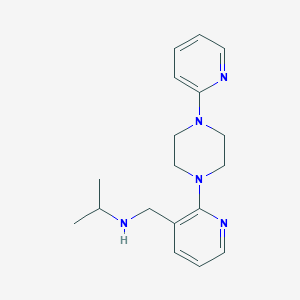 N-({2-[4-(2-pyridinyl)-1-piperazinyl]-3-pyridinyl}methyl)-2-propanamine