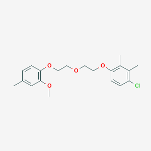 molecular formula C20H25ClO4 B5074567 1-chloro-4-{2-[2-(2-methoxy-4-methylphenoxy)ethoxy]ethoxy}-2,3-dimethylbenzene 