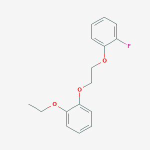 molecular formula C16H17FO3 B5074598 1-ethoxy-2-[2-(2-fluorophenoxy)ethoxy]benzene 