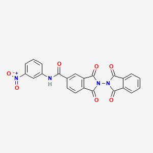 N-(3-nitrophenyl)-1,1',3,3'-tetraoxo-1,1',3,3'-tetrahydro-2,2'-biisoindole-5-carboxamide