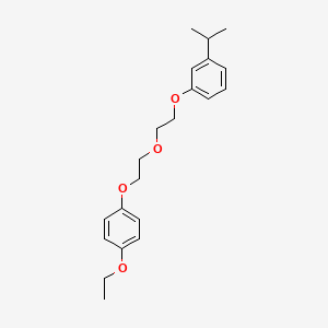 molecular formula C21H28O4 B5074651 1-{2-[2-(4-ethoxyphenoxy)ethoxy]ethoxy}-3-isopropylbenzene 