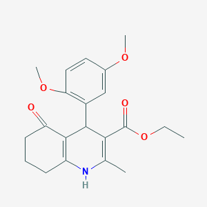 Ethyl 4-(2,5-dimethoxyphenyl)-2-methyl-5-oxo-1,4,5,6,7,8-hexahydroquinoline-3-carboxylate