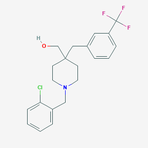 {1-(2-chlorobenzyl)-4-[3-(trifluoromethyl)benzyl]-4-piperidinyl}methanol