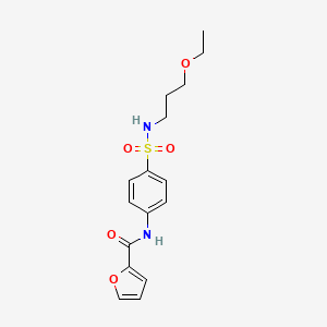 N-(4-{[(3-ethoxypropyl)amino]sulfonyl}phenyl)-2-furamide