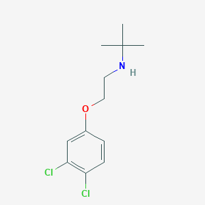 N-[2-(3,4-dichlorophenoxy)ethyl]-2-methyl-2-propanamine