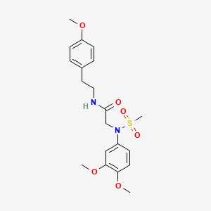 N~2~-(3,4-dimethoxyphenyl)-N~1~-[2-(4-methoxyphenyl)ethyl]-N~2~-(methylsulfonyl)glycinamide