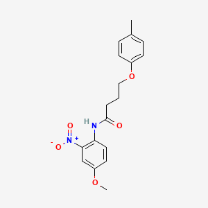 N-(4-methoxy-2-nitrophenyl)-4-(4-methylphenoxy)butanamide