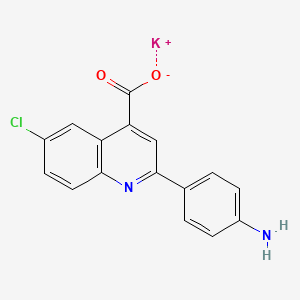 molecular formula C16H10ClKN2O2 B5074780 potassium 2-(4-aminophenyl)-6-chloro-4-quinolinecarboxylate 