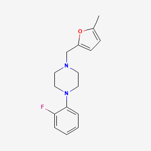 molecular formula C16H19FN2O B5074835 1-(2-fluorophenyl)-4-[(5-methyl-2-furyl)methyl]piperazine 