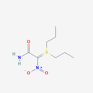 2-(dipropyl-λ4-sulfanylidene)-2-nitroacetamide