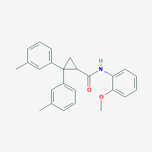 N-(2-methoxyphenyl)-2,2-bis(3-methylphenyl)cyclopropanecarboxamide