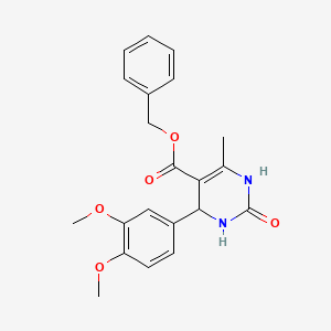 benzyl 4-(3,4-dimethoxyphenyl)-6-methyl-2-oxo-1,2,3,4-tetrahydro-5-pyrimidinecarboxylate